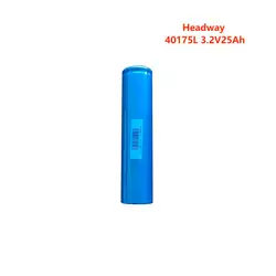 Headway 40175L 3.2V25Ah Headway Cylindrical Lifepo4 Rechargeable Deep Cycle for DIY Scooter Vehicle Cleaning Machine