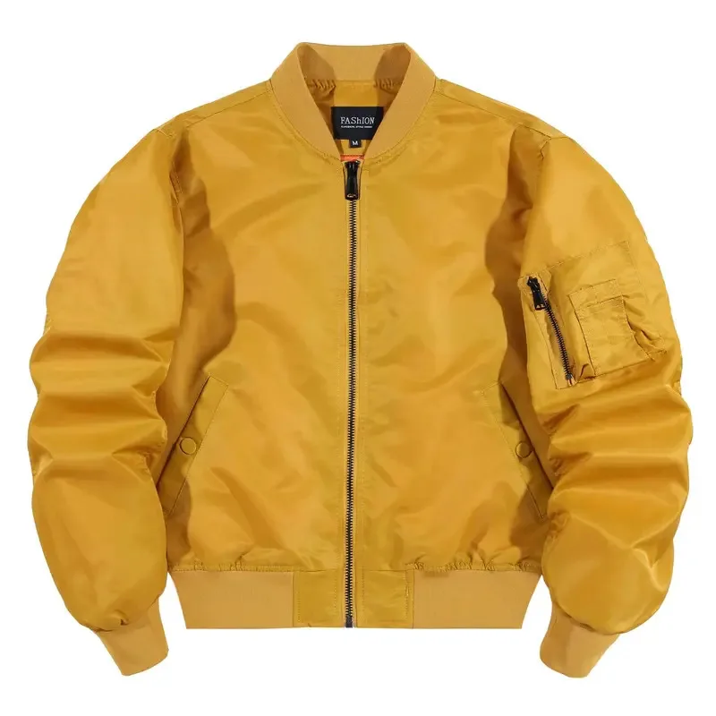 

XT82024 Golf Baseball Jackets Men Solid Color Bomber Jacket Spring Autumn Outerwear Aviator Jackets Outdoor Clothing MaleXT6@!