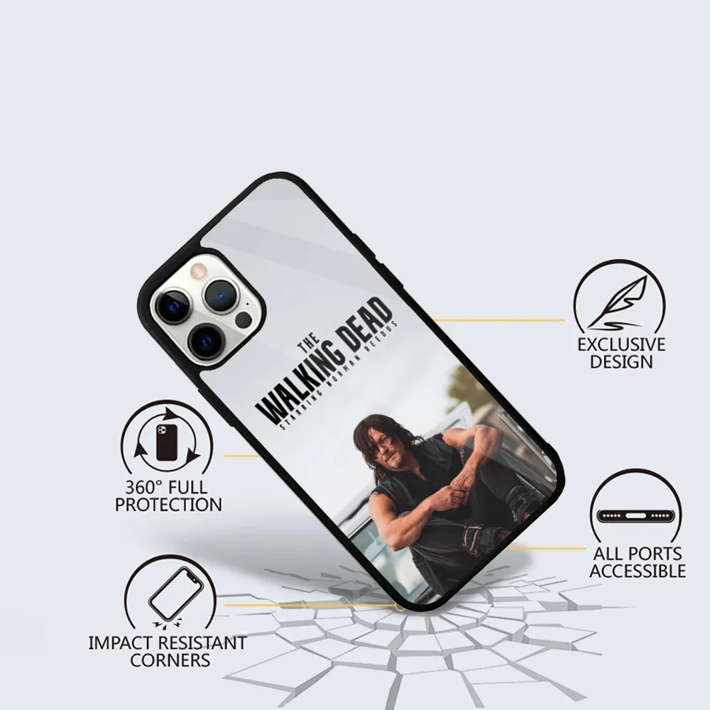 The Walking Dead Daryl Phone Case For iPhone 16,15,14,13,12,11,Plus,Pro,Max Mini Magsafe Magnetic Wireless Charging