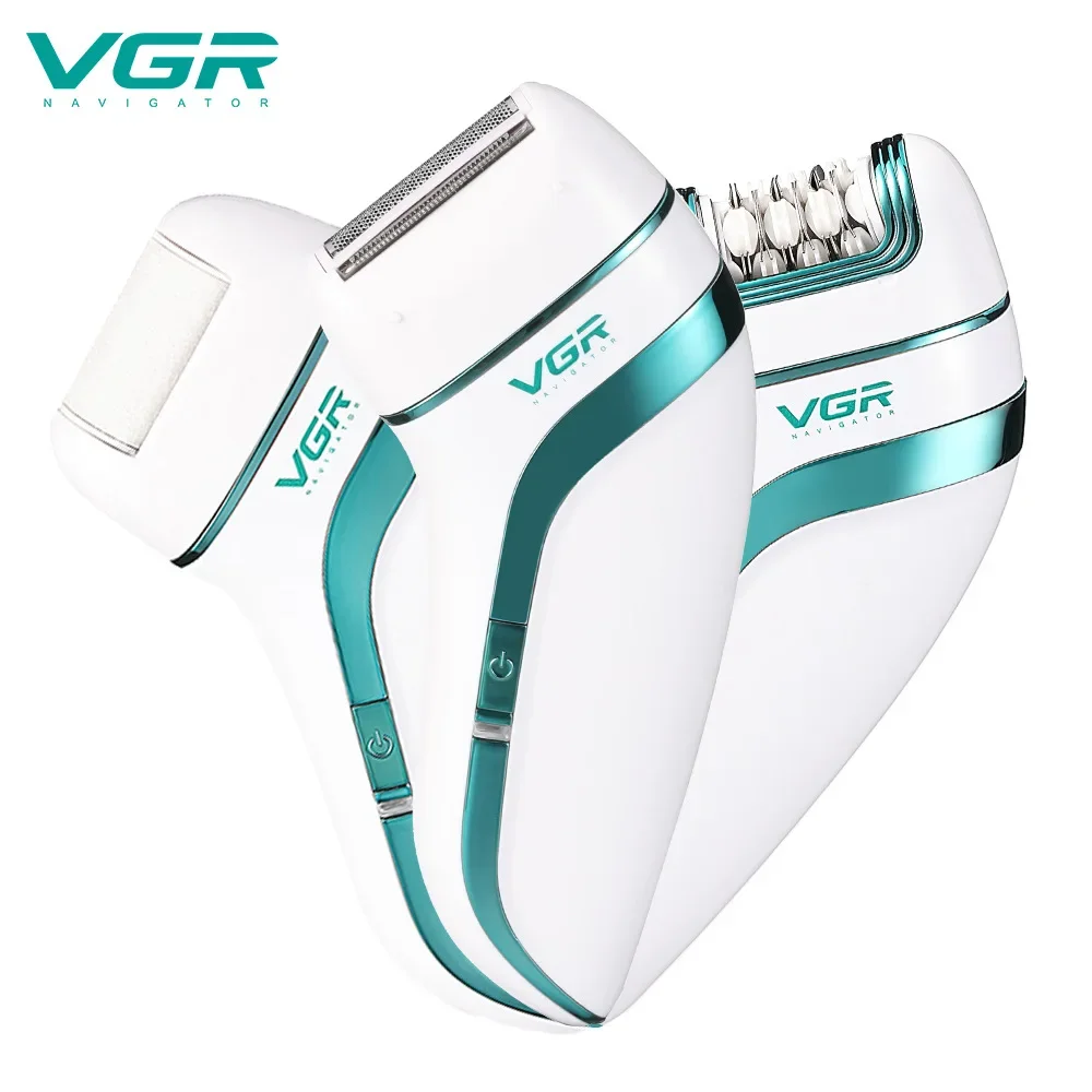 

VGR Three-in-one Lady Shaver Usb Rechargeable Plucker Whole Body Washing Electric Hair Removal Device V-713 Dropshipping Slime