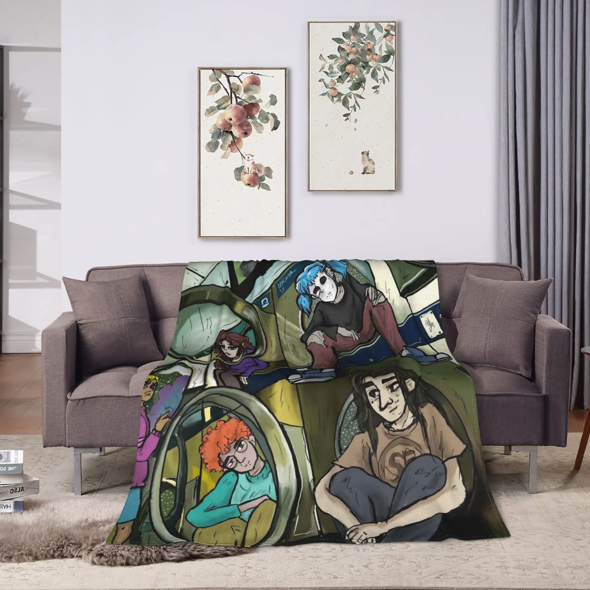 Sally Face Sal Fisher Blanket Adults  Flannel Bedding Throws For Living Room Warm Comfy Custom Quality Bedspread Gift Idea