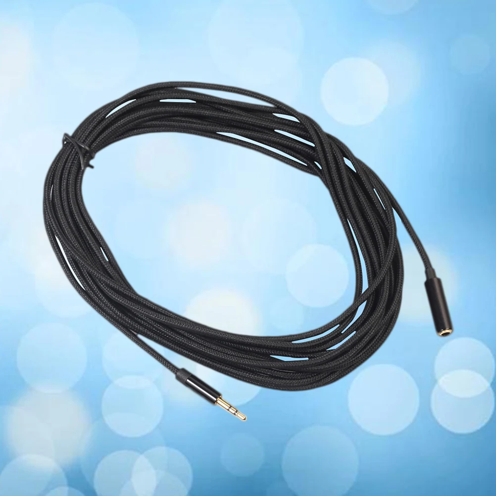 

3.5Mm 1 Meter Male To Female Headphone Extension Cable Stereo Audio Line For Ios Devices Black Aluminum Alloy Shell