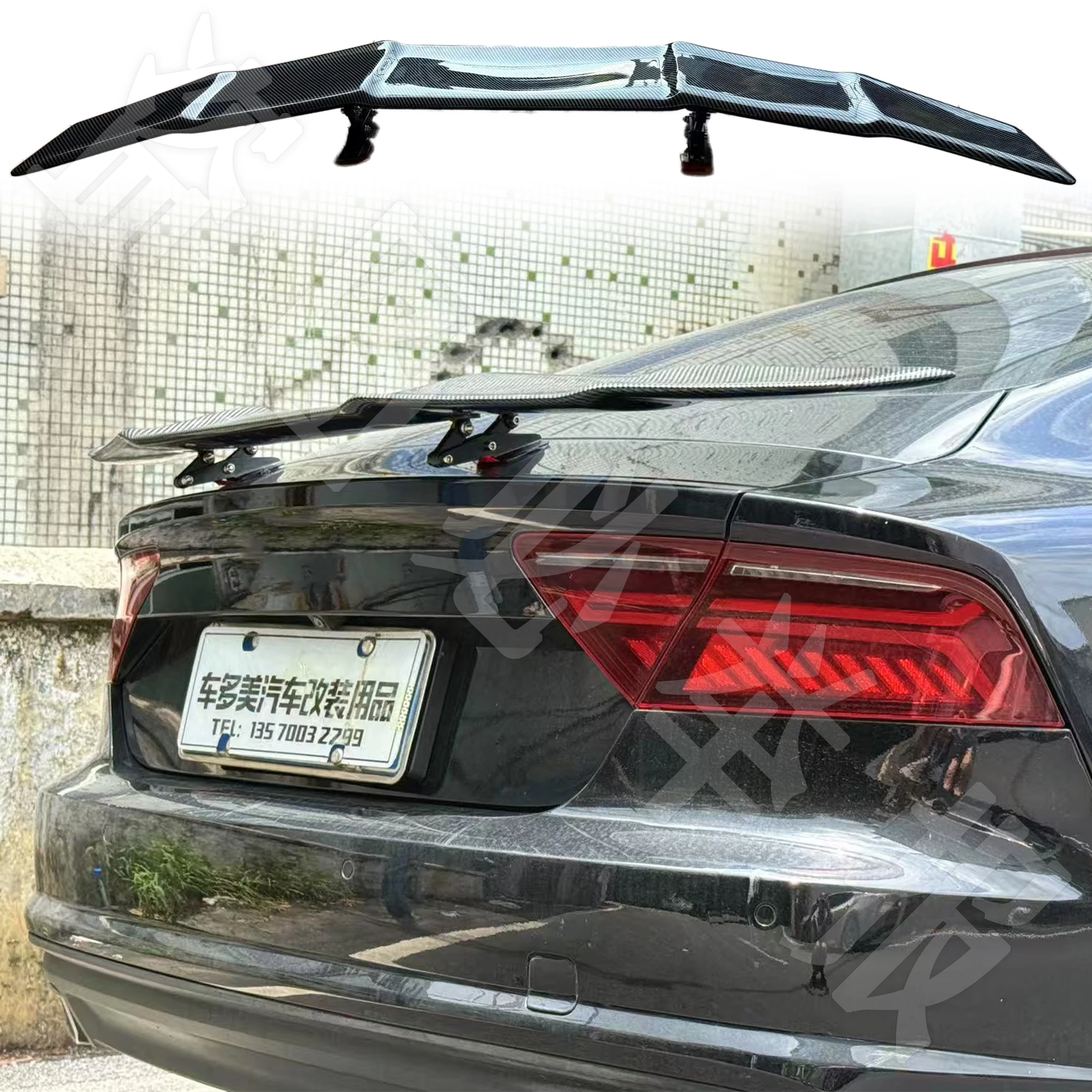 

For 2013-2018 Audi A7 S7 RS7 Trunk Spoiler High-Quality Carbon Fiber Material GT Style Body Aerodynamic Kit Wing Accessories