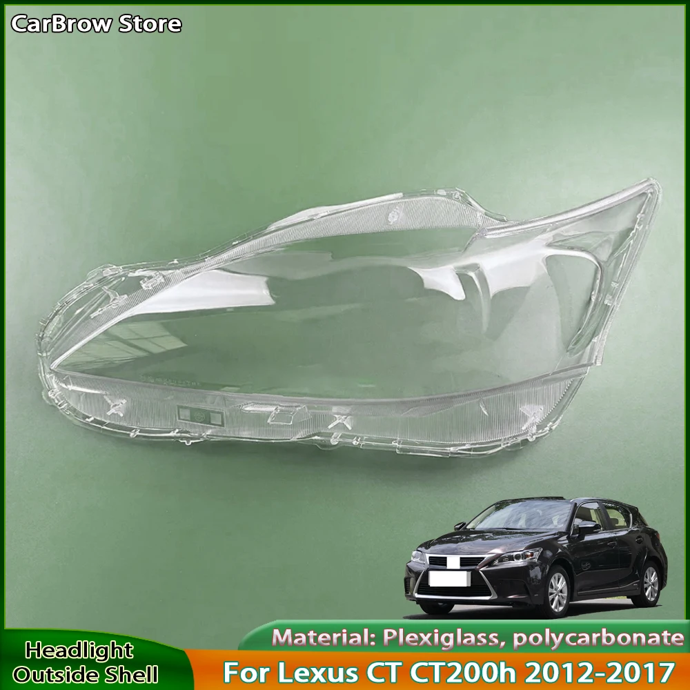 

Абажур для фар для Lexus CT CT200h 2012 2013 2014 2015 2016, передний абажур, крышка фары из плексигласа