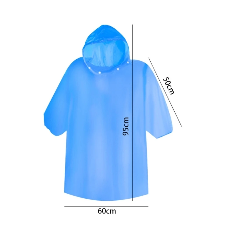 7 ชิ้น/เซ็ตเด็กเสื้อกันฝนแบบใช้แล้วทิ้งหนาเสื้อกันฝนท่องเที่ยวกลางแจ้ง
