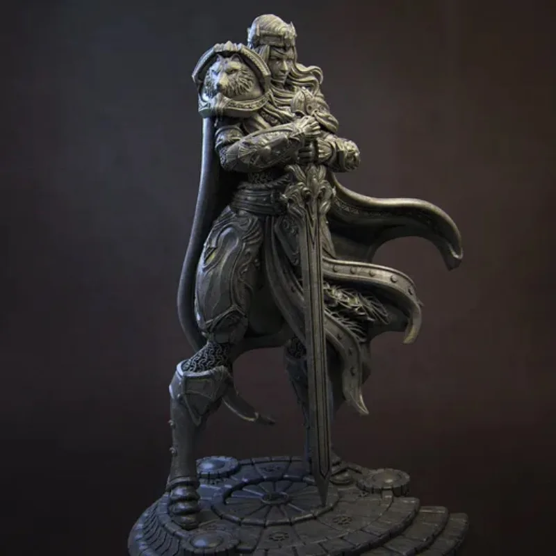 1/24 Scale DieCast Resin Figure Model Kit Ancient Templar Female Knight Diorama Model Unassembled Unpainted