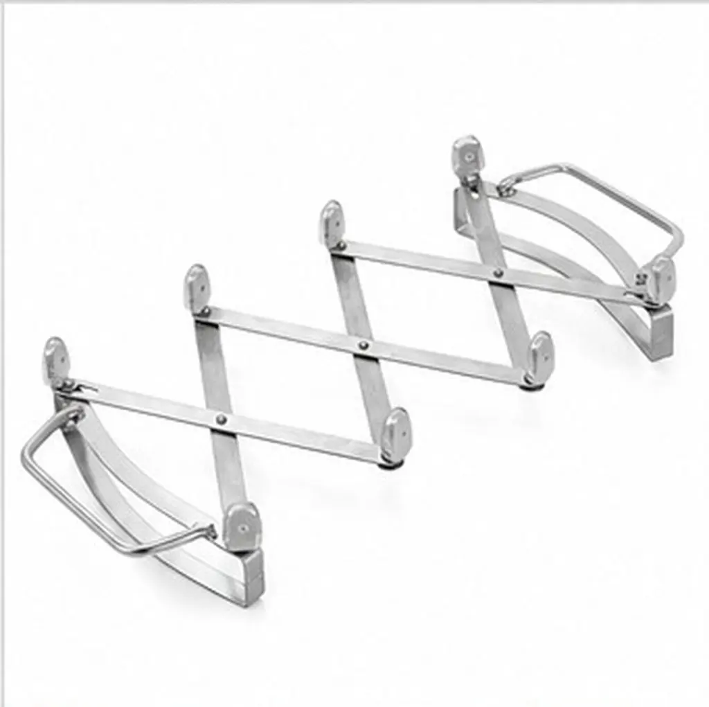 Expandable Stainless Steel Trivet with Handles Non Slip Heat Resistant Rack for Hot Pots Pans and Cookware