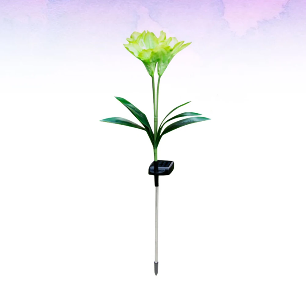 Solar Lotus Flower Lamp LED Outdoor Garden Lights Waterproof Stake Powered L Decoration Night Scene Balcony Lawn