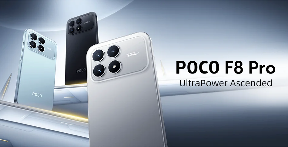 POCO F8 Pro 5G Mobile Phone Snapdragon 8 Elite 6210mAh Battery 6.59" 120Hz AMOLED Display 50MP Camera
