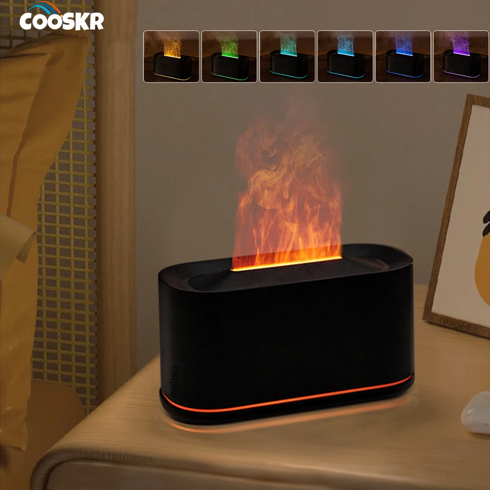 الهواء رائحة المرطب USB سطح المكتب لهب المرطب للمنزل مرطب الهواء الصغير العطر زيت طبيعي الناشر مع ضوء الليل