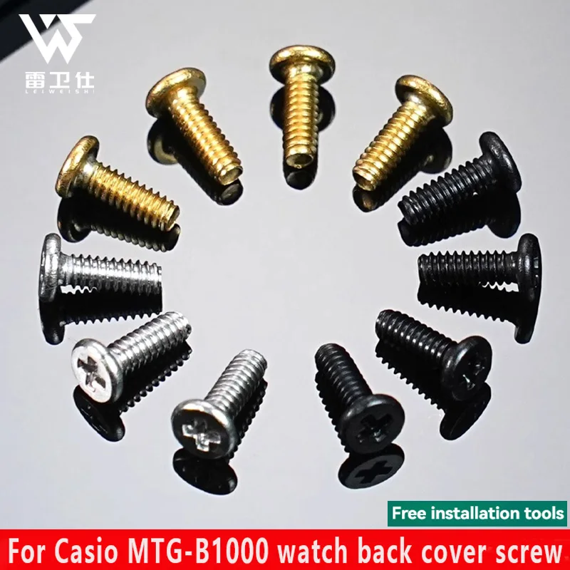 mtg-b1000 Watch back cover Screw For Casio MTG-B1000 Series Watchband Case Front Hexagon Screw G-SHOCK Men's Watch Accessories