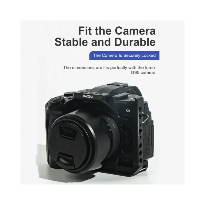 YANZUO Aluminum alloy Cage Camera Cage For Panasonic LUMIX G95 G95D G97 Camera G95 Expansion Metal Frame - Image 6