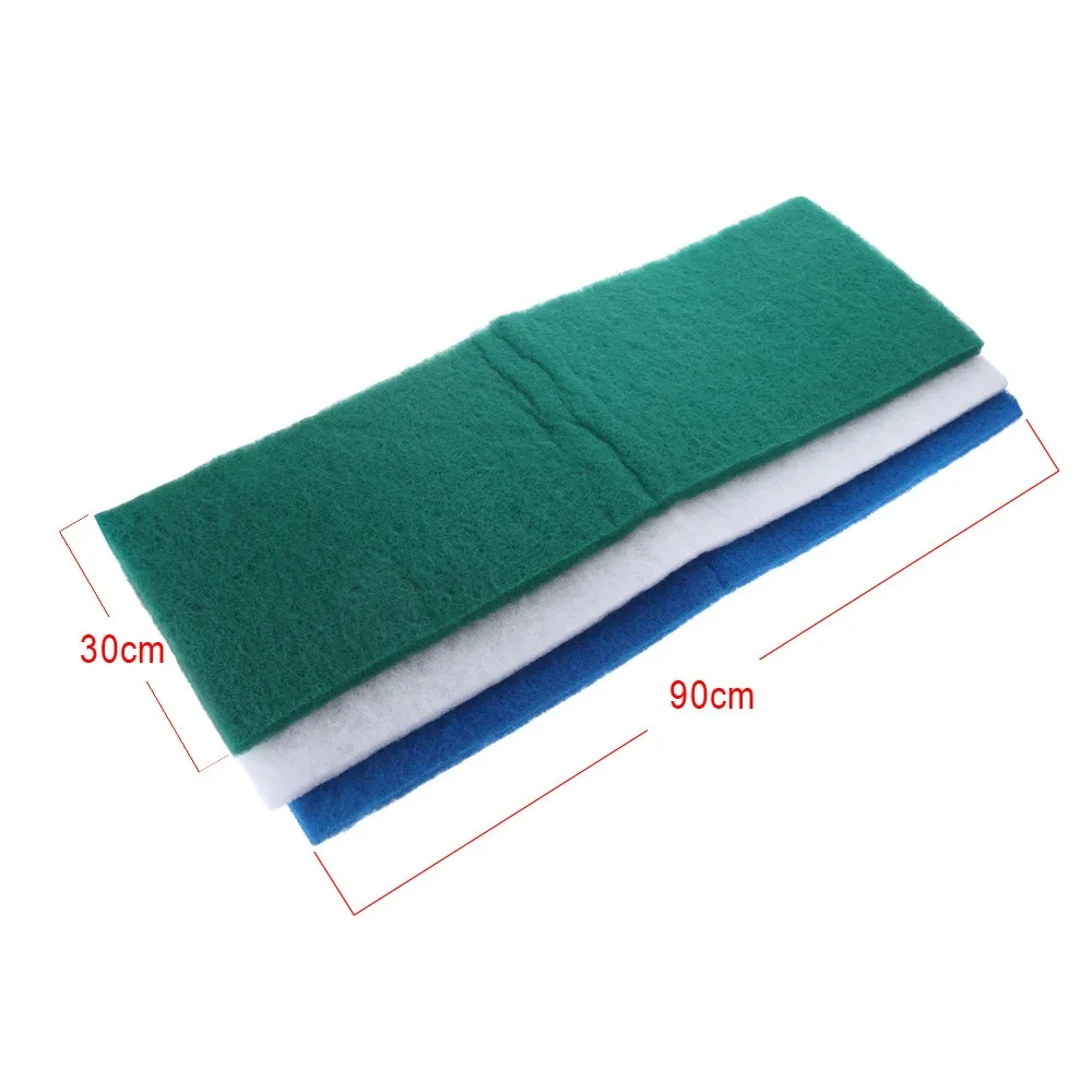 White Blue Green Aquarium Filter Media Fish Tank Biochemical Filter Cotton Sponge Foam Pads Aquarium Filter Accessories