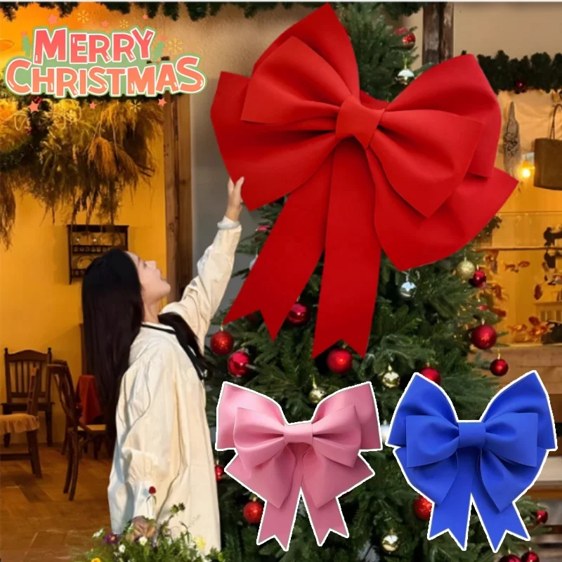 30/100 CM Outdoor Große Schleife Kranz Schleife für Weihnachtsbaum Topper Tür Fenster Dekoration Party Hochzeit Dusche Dekoration
