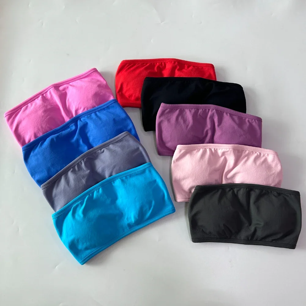 2-teiliges Impact Yoga Set für Damen, rückenfreier Bandeau-Sport-BH, Scrunch-Shorts, Yoga-Kleidung, Trainingskleidung, Outfits, Sets, Fitness-Set – Detail 9