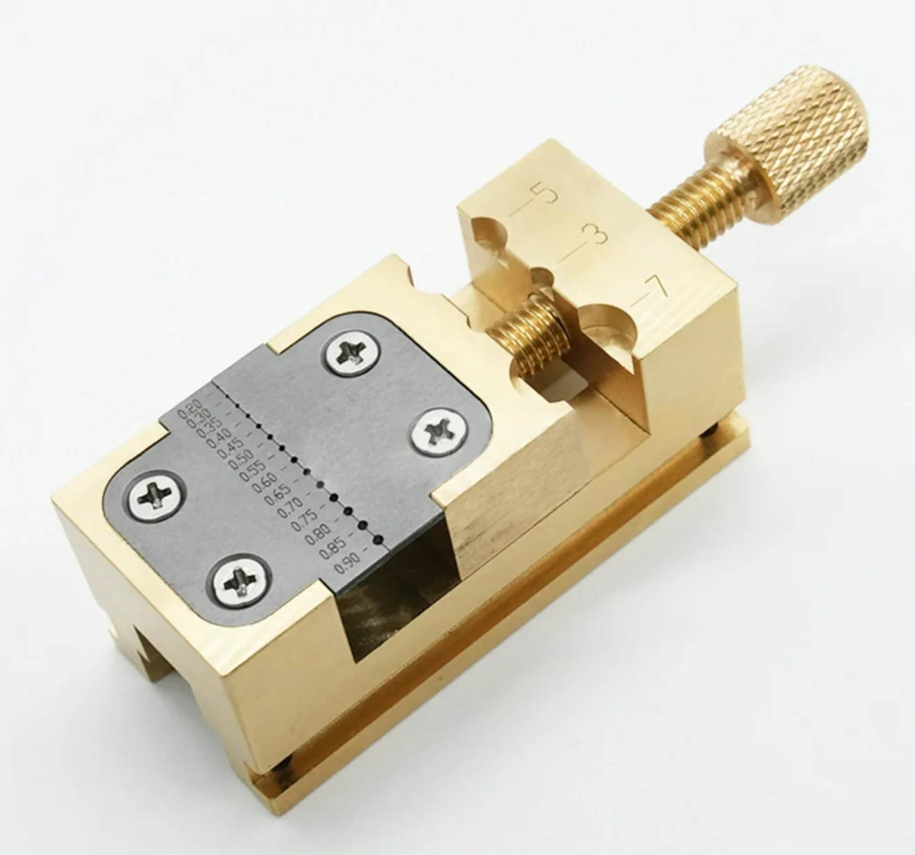 

Pure Copper Pliers Fixture Pointer Tube Clamp Manual Vise Watch Collet Tightening Tool Watch Repair Tool Watch Head Holder