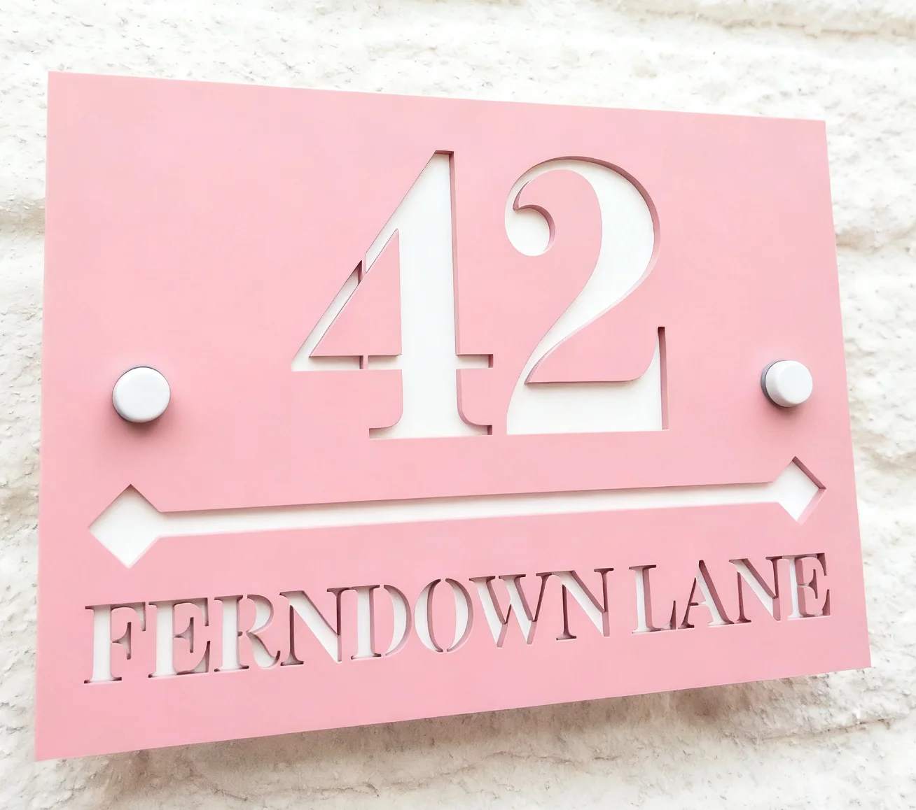 علامة رقم المنزل المخصصة تصميم خط الماس الخلفي مرآة مع لوحة المواجهة، هدية منزلية جديدة، علامة العنوان