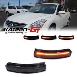 Smoked / Clear Lens Dynamic Amber LED Car Front Side Mirror Signal Lights For Nissan Altima 2007 2008 2009 2010 2011 2012 2013