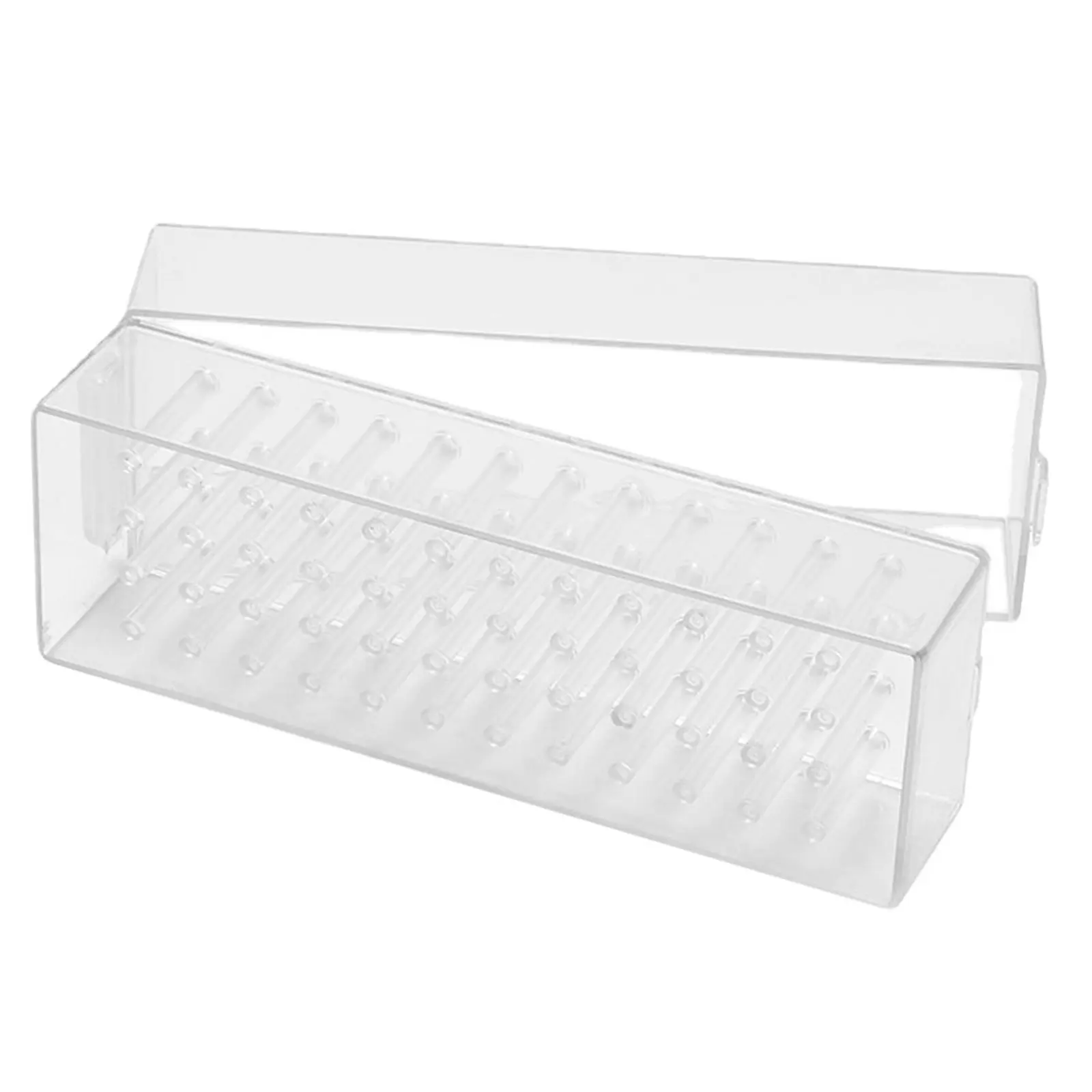 

Nail Drill Bits Storage Box Sturdy ABS Plastic Manicure Grinding Head Organizer Salon Desktop Storage Case Polisher Display