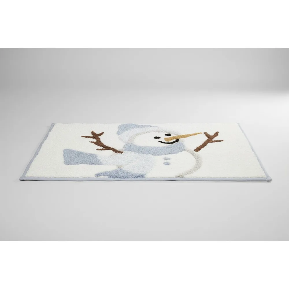 

Cotton Bath Mat, Holiday Bathroom Rug, Festive Decor for Home - Soft & Absorbent, Easy Care