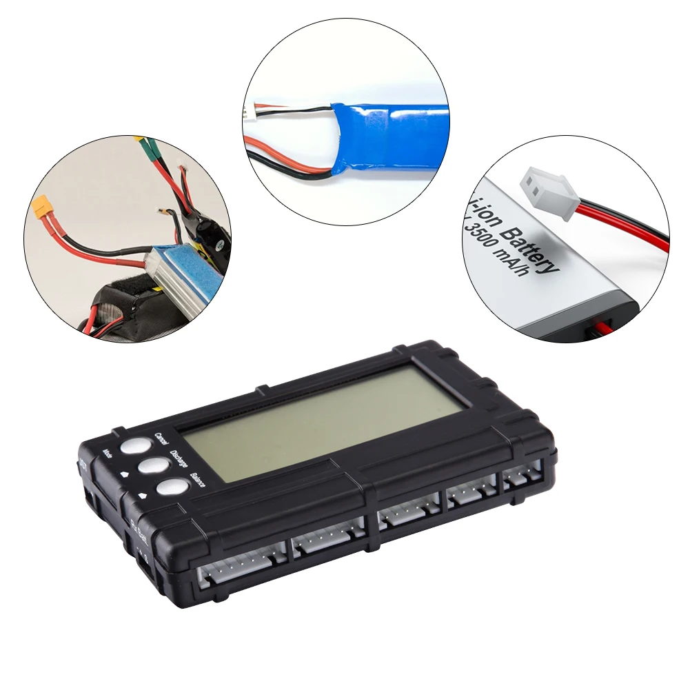 3 in 1 LCD RC Battery Discharger Balancer for 2-6s Li-Fe Battery Voltage Meter