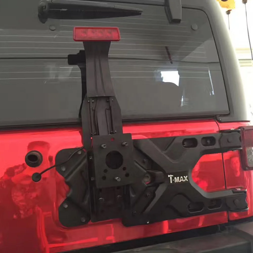 Hinged Carrier & Adjustable Spare Tire Carrier For Jeep Jk Cars Parts