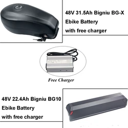 Electric Bike Bicycle Battery 48V 22.4Ah 31.5Ah Removable Lithium Battery for Bigniu BG-X BG10 BG-10 Ebike