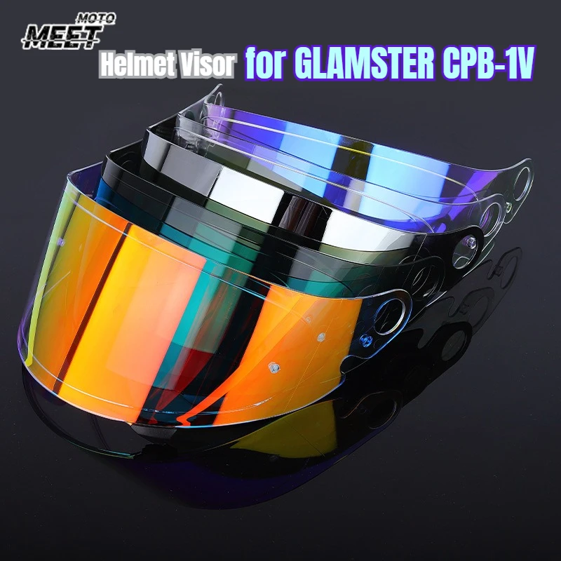 

For SHOEI Glamster Motorcycle Helmet Lens Retro Full Face Helmet Visor Anti-UV Glamster CPB-1V Casco Motorcycle Accessories