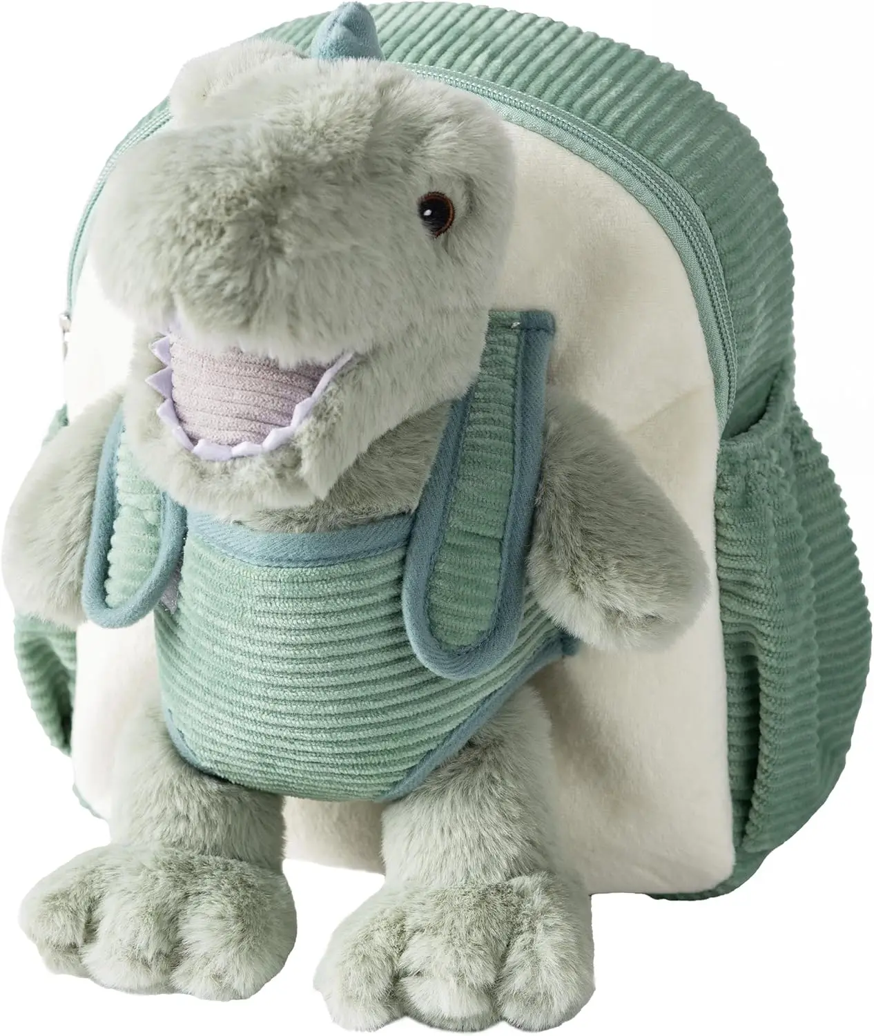 

Soft Dinosaur Toddler Backpack with Detachable Plush Toy, Ideal for Daycare & Travel, Ages 2-4