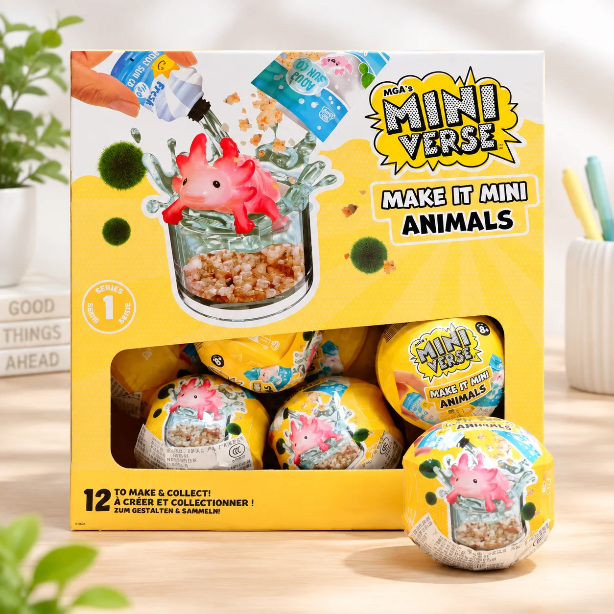 MGA Mini Verse Überraschungspuppe Mini-Tierserie DIY Mini-Hamster Meerschweinchen Papagei Tierball Schreibtischdekoration Geschenk