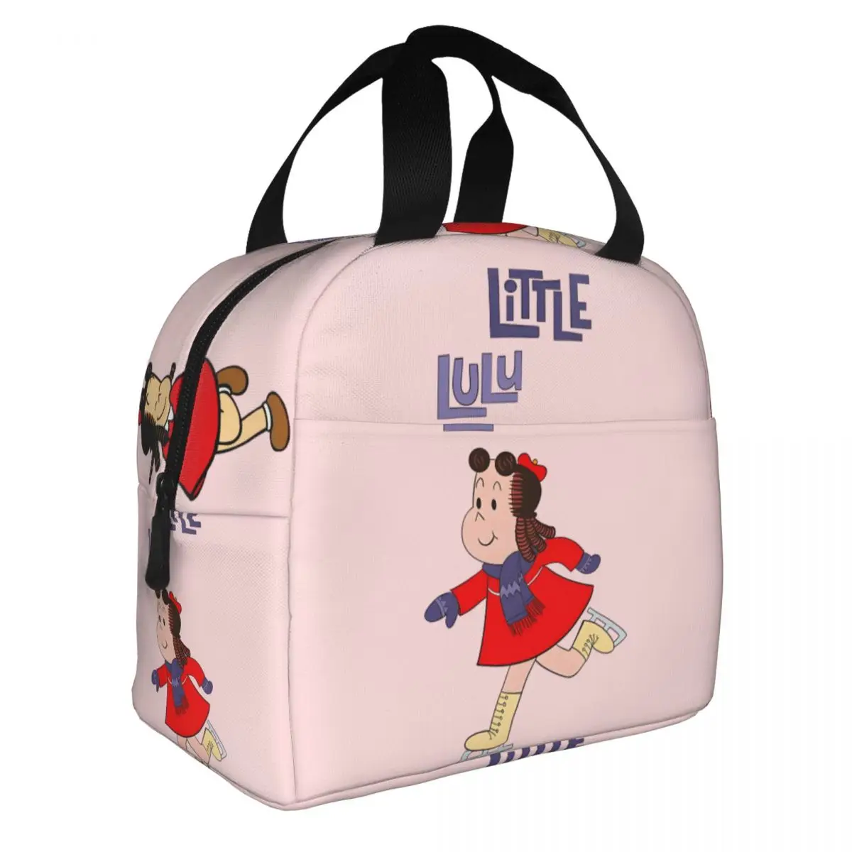 Students Food Preservation Bag Run Cooler T-The Little Lulu Show Durable WaterproofFood BagsWeekend Picnic