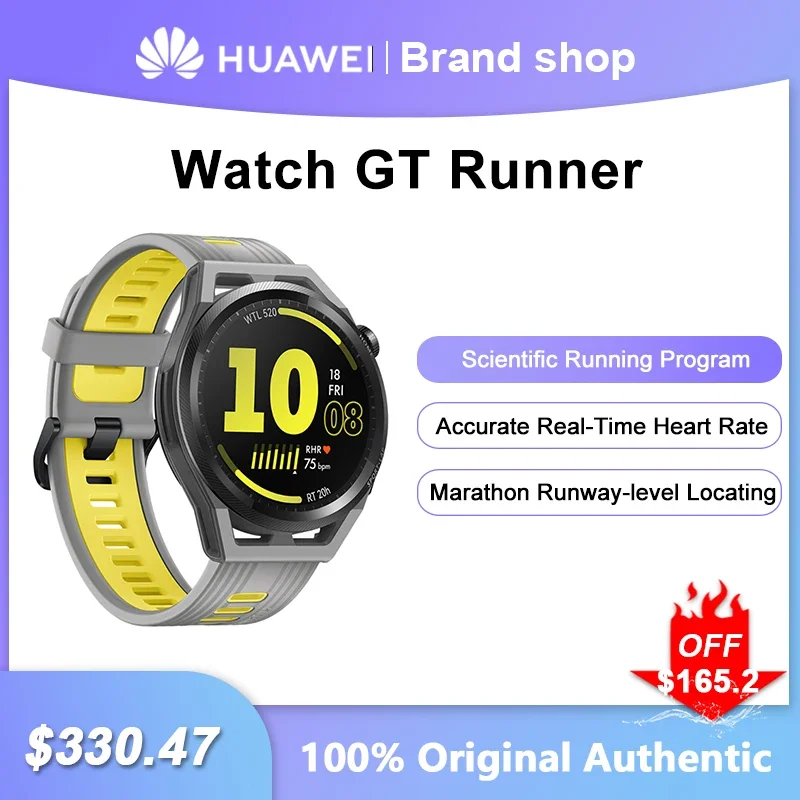 Huawei Watch GT Runner Smartwatch Bluetooth Call Scientific Running Program Men Women Sports Bracelet Ultra-long Battery Life