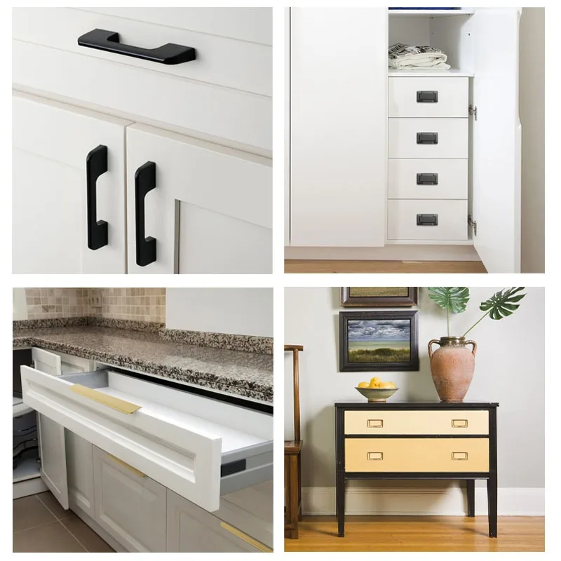 Flat Mount Concealed Ring Handle, Premium Furniture Pull for Wardrobe & Cabinet Door