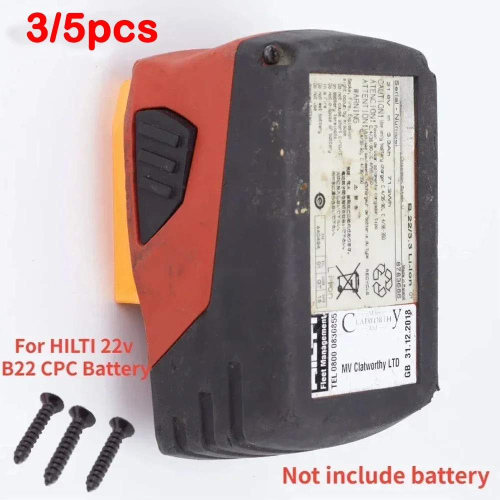 para Hilti 22v B22 Cpc Volt Bateria Série Suporte de Doca de Parede Bateria Não Incluída Peças