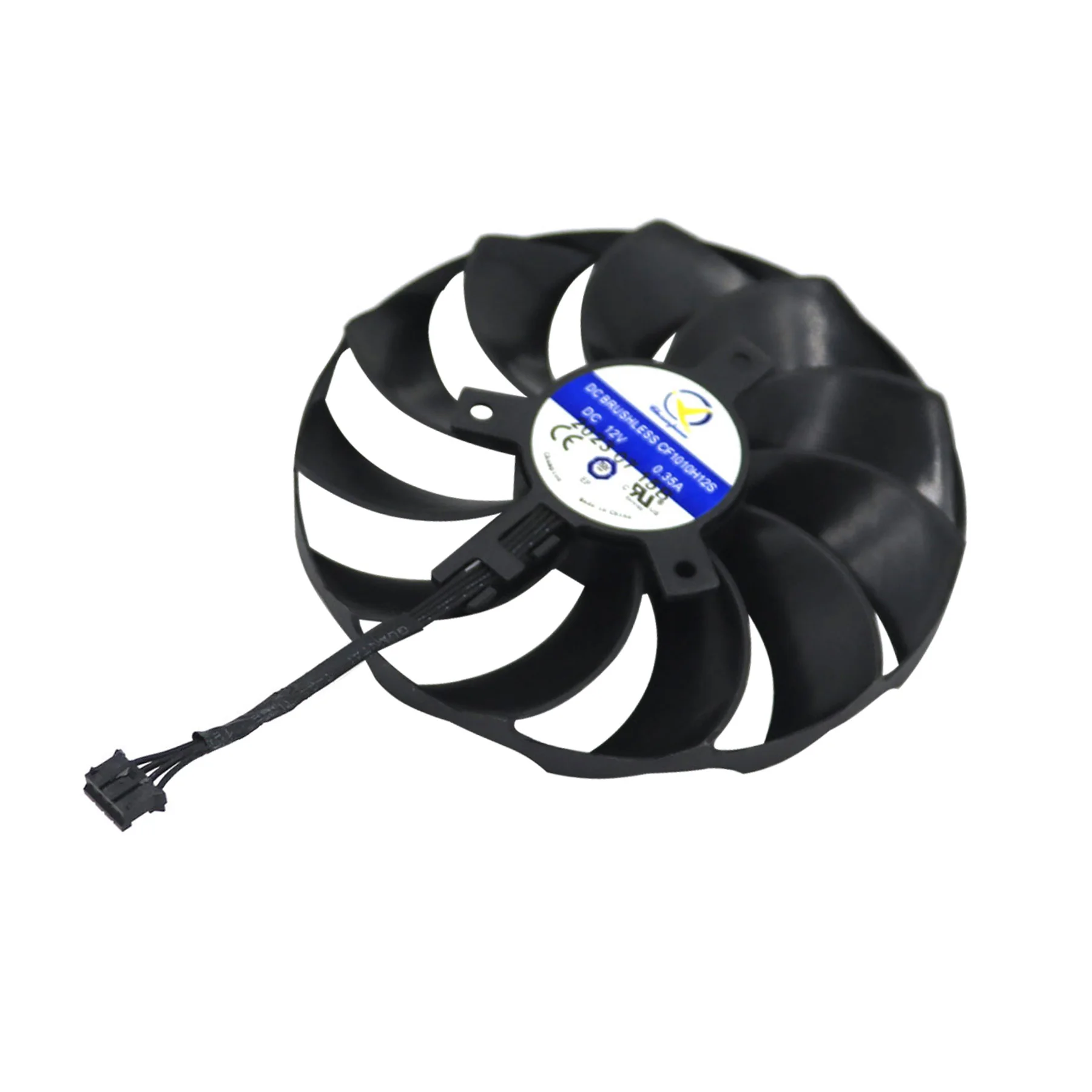 استبدال مروحة بطاقة الفيديو لـ Asrock RX 7600XT 7700XT 7800XT 7900GRX CHALLENGER 95 مللي متر CF1010H12S مروحة تبريد بطاقة الرسومات