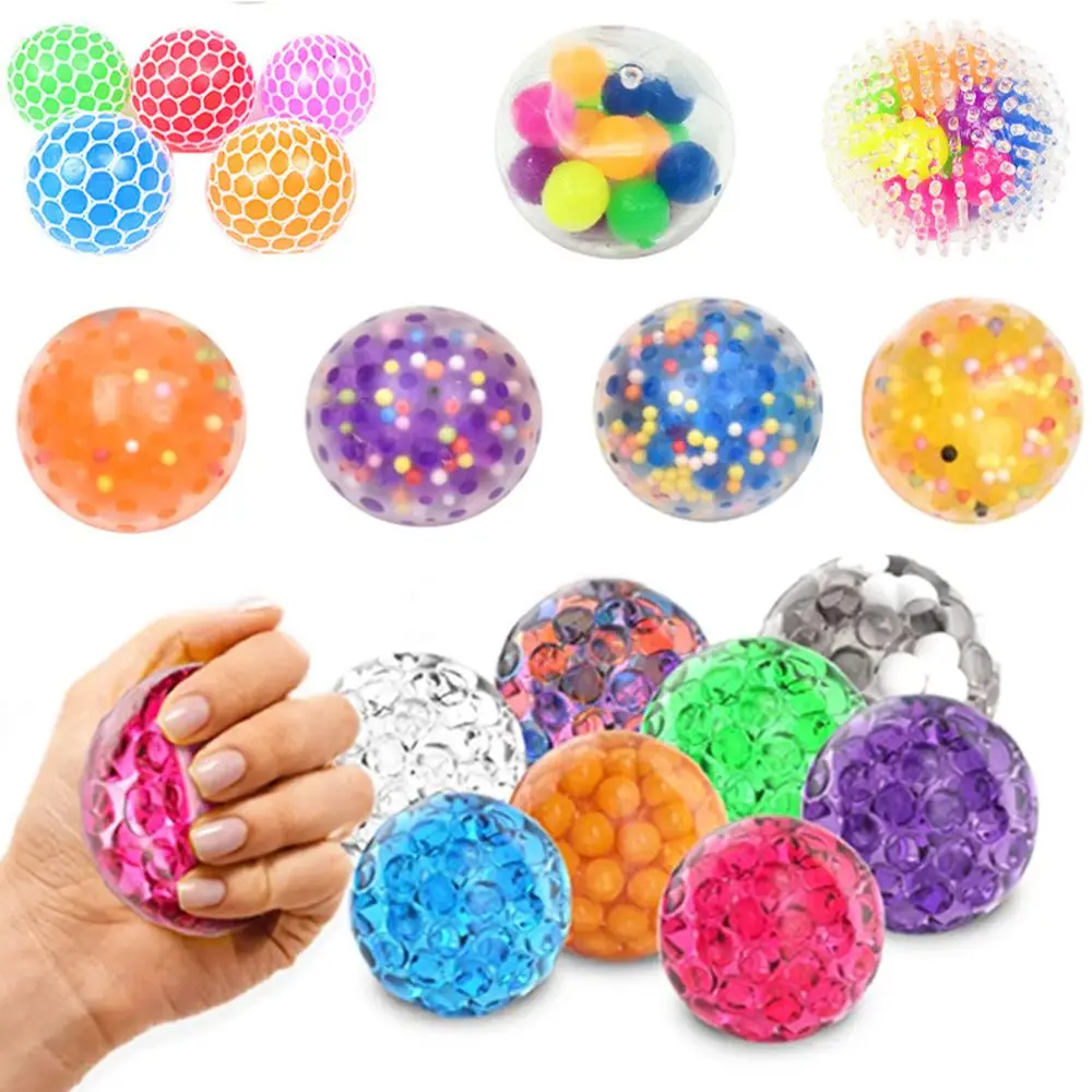 Creative Anxiety Autism Water Bead Sensory Decompression Fidget  Squeeze Ball Stress Relief Balls