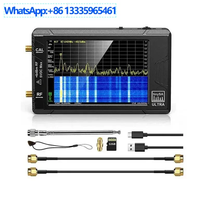 tinySA ULTRA Handheld Spectrum Analyzer 4 "Touch Screen 100k-5.3GHz