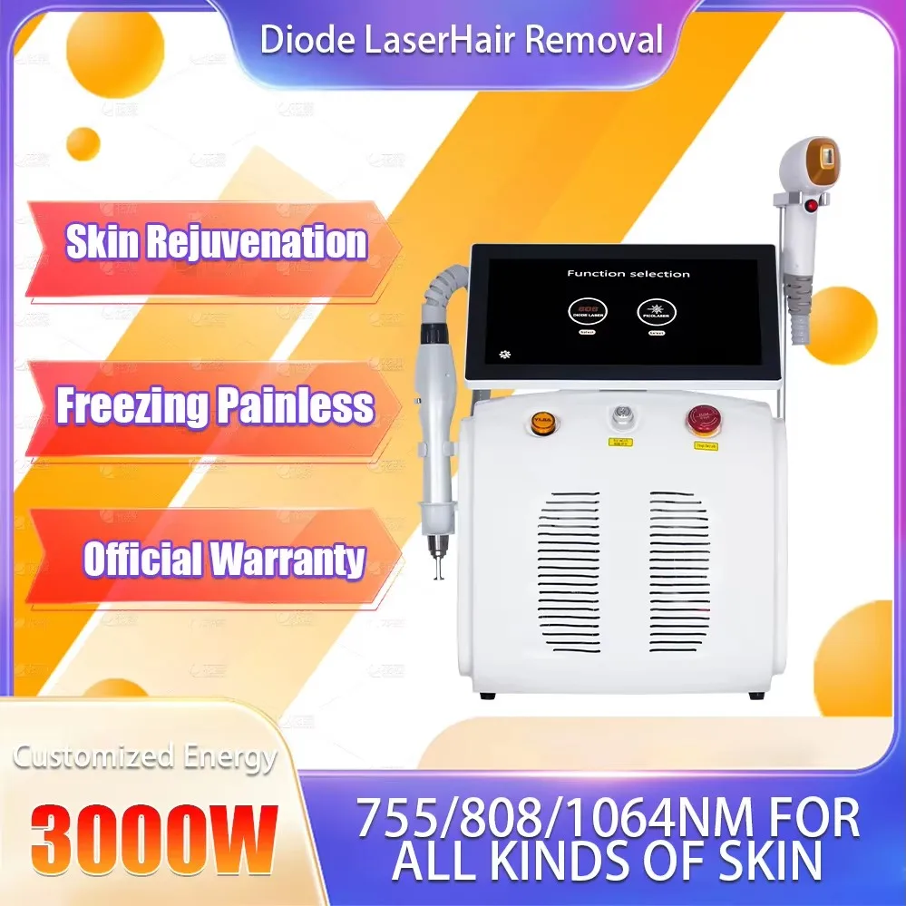 2in1 Q Switch Nd Yag Picosecond laser Tattoo Removal Pigment Removal For Chloasma Diode Laser Ice Hair Removal Machine for Salon