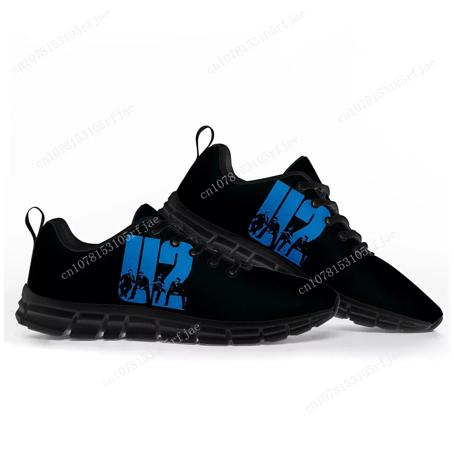 

U2 Rock Band Fashion Punk Sports Shoes Mens Womens Teenager Kids Children Sneakers Casual Custom High Quality Couple Shoes Black