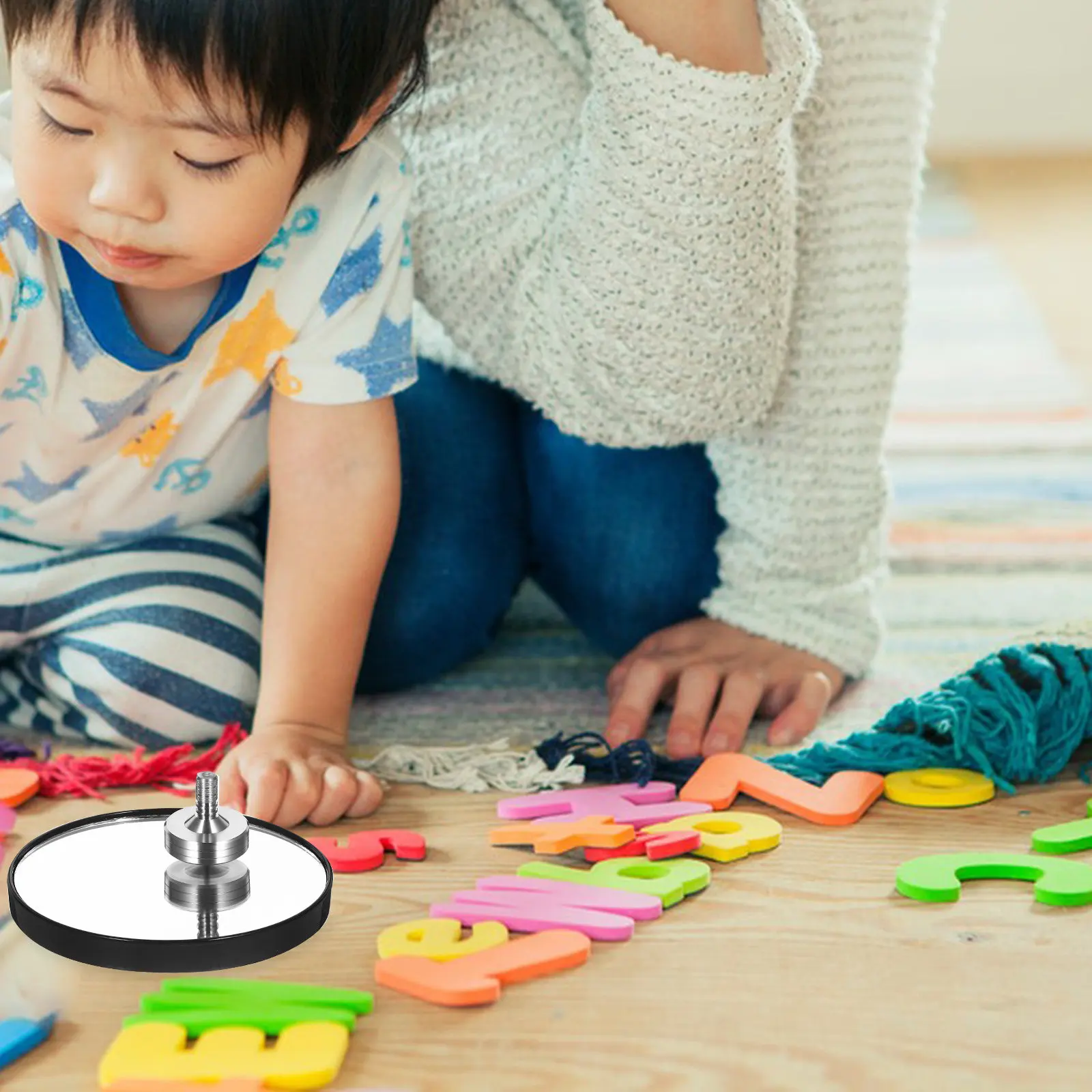 Metal Gyroscope Toy for Stress Relief, Hand-Eye Coordination & Desk Decompression – Portable Solid Glass Design
