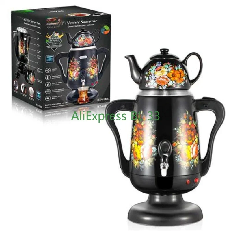 Household double-layer stainless steel kettle pot Turkish electric kettle is a multi-use stainless steel double-wall kettle