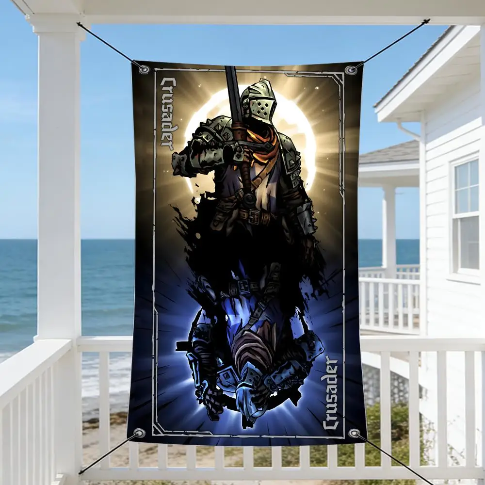 Game D-Darkest D-Dungeon Flags Cozy Home Flag 4 Grommets Anti-Wrinkle Waterproo  Indoor