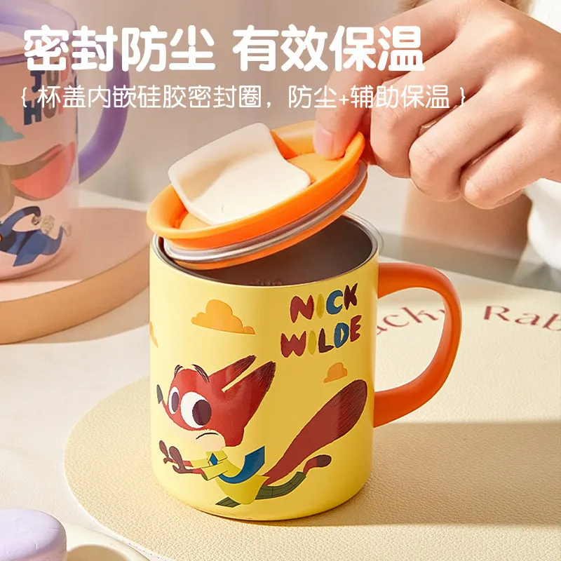 Zootopia Bedekt Geïsoleerde Mokken Kinderdrinkbekers Huishoudelijke Roestvrijstalen Melkbekers Met Weegschalen Direct Drinken Geschenken