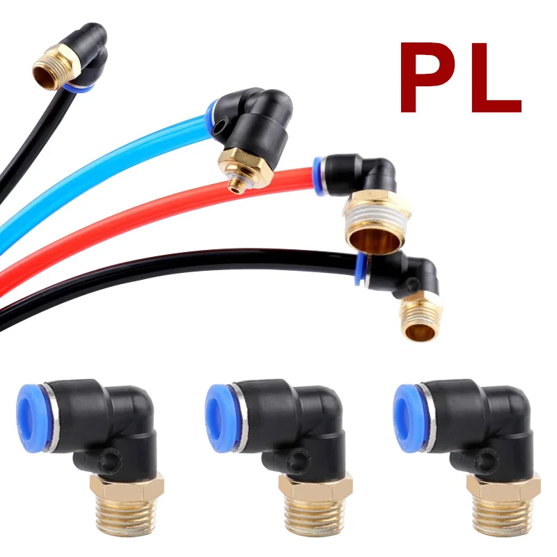 5Pcs 4/6/8/10/12mm SL Pneumatic Air Connector 1/8 