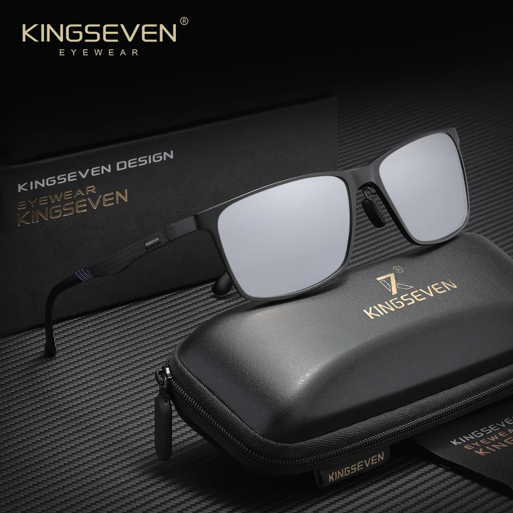 KINGSEVEN موضة السببية الذكور النظارات الشمسية الرجال النساء مستطيلة الكلاسيكية نظارات واقية UV400 الاستقطاب القيادة النظارات #2
