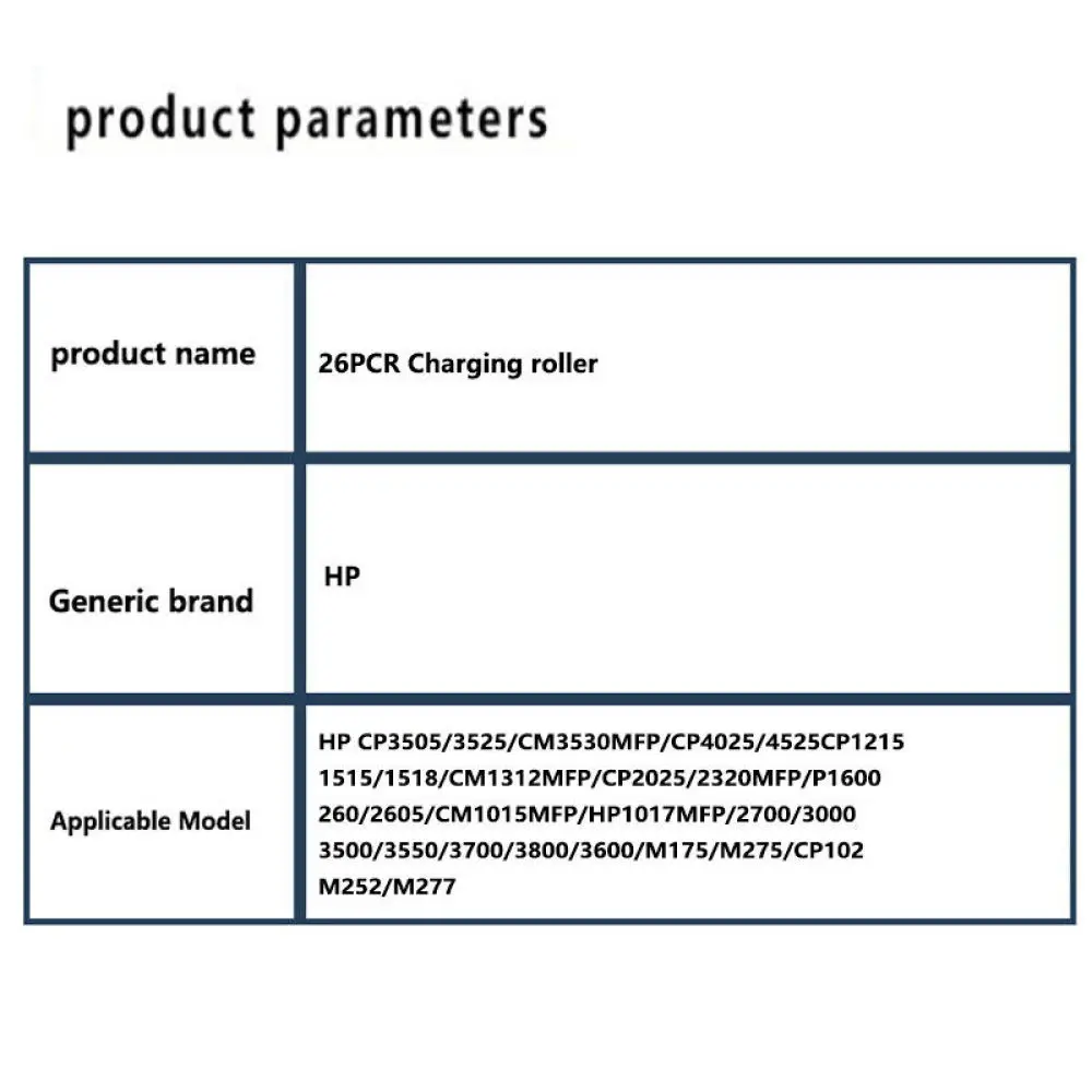 PCR Main Charge Roller for HP 252 CF400A 401 M252N M277DW 402A 403A