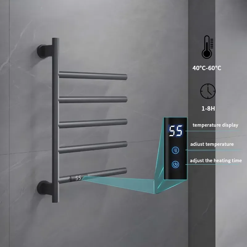 New product launch 3-year warranty, wall-mounted single bathroom towel heater, electric heater, clothing drying rack,