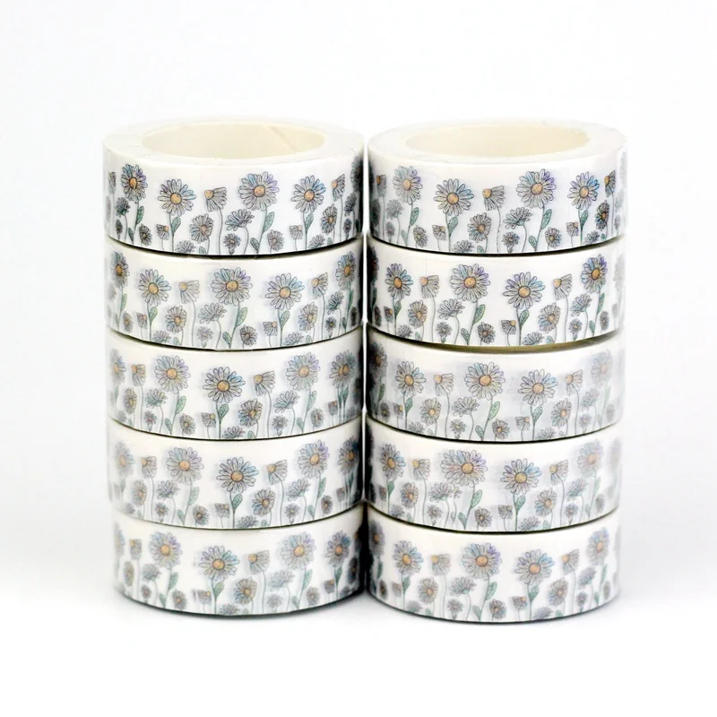 

NEW Bulk 10PCS./Lot Decor Sunflower Plant Washi Tapes for Scrapbooking Planner Adhesive Masking Tape Cute Papeleria