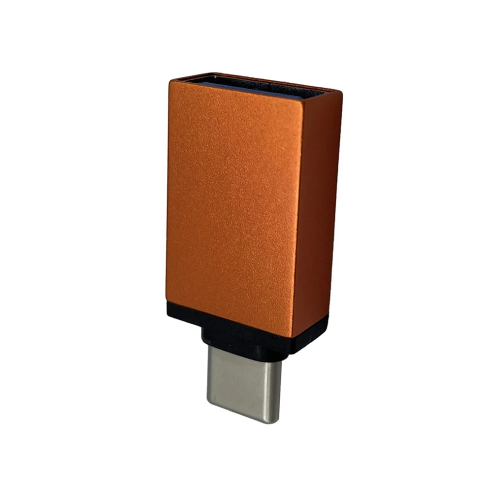 Efficient Orange USB C Data Blocker, USB-A To USB-C, Safeguards Against Data Theft & Supports Fast Charging