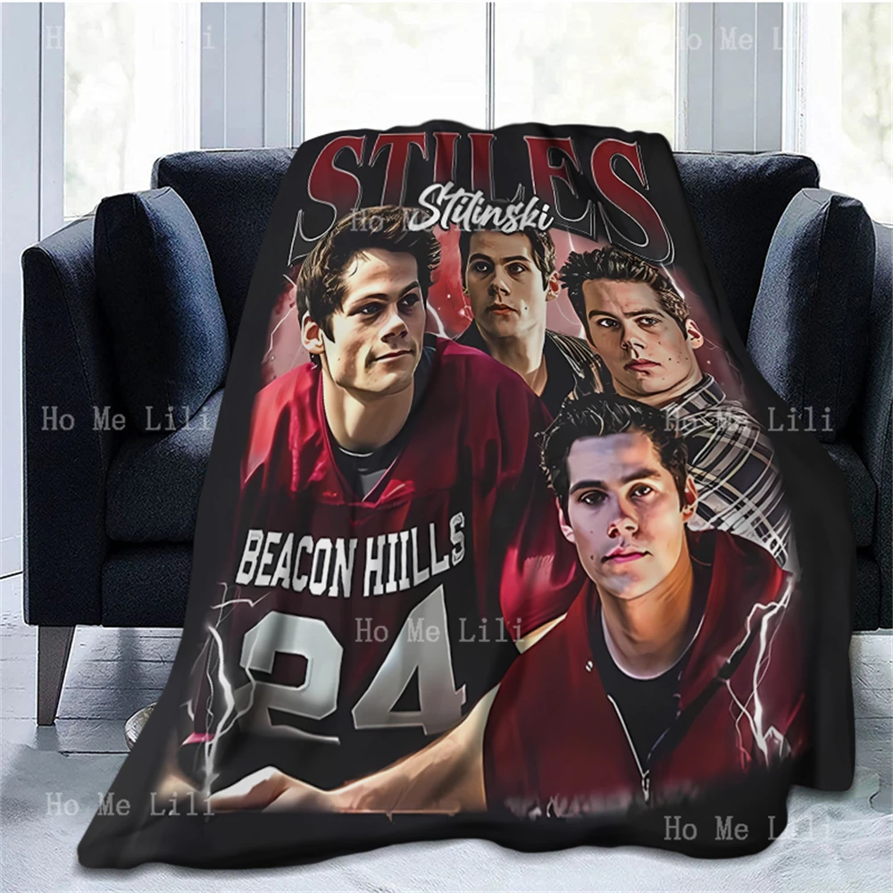 Stiles Stilinski Vintage Poster Print Soft Cozy Flannel Blanket Suitable For All Seasons Use